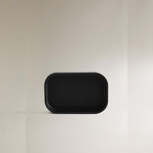 Zara Home Black Resin Soap Dish.